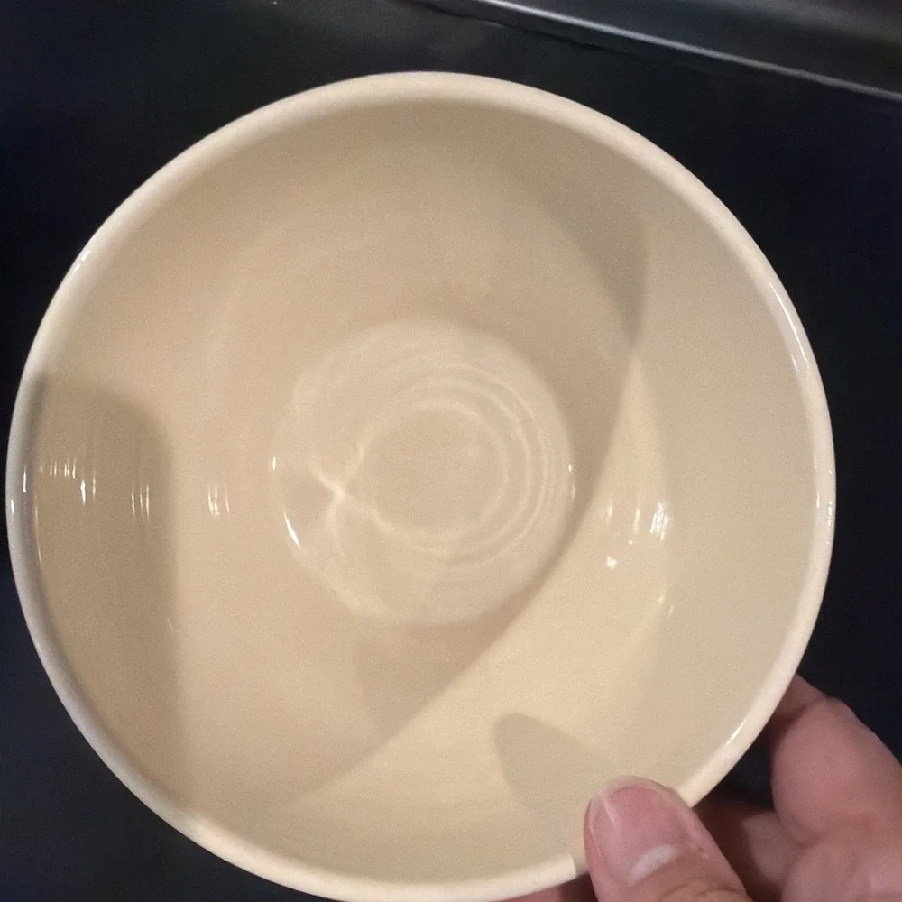 Emile Henry Vtg Ribbed Mixing Bowl 2 Piece Set 65-62‎ 65-64 Modela Depose France